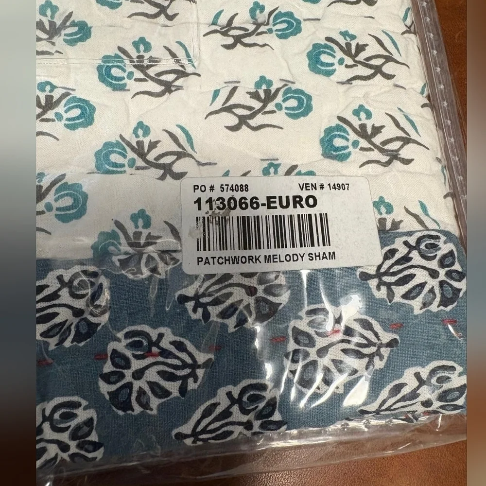 Sundance Patchwork Melody Euro Sham NWT